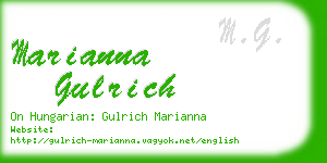 marianna gulrich business card